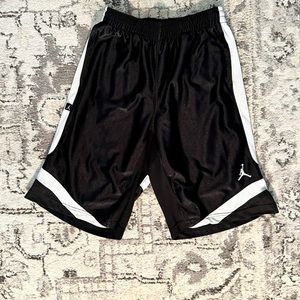 Black and Grey Jordan Shorts